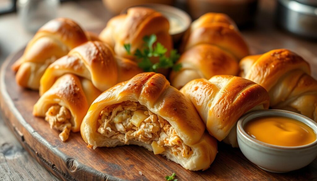 Chicken and Cheddar Crescent Bundles