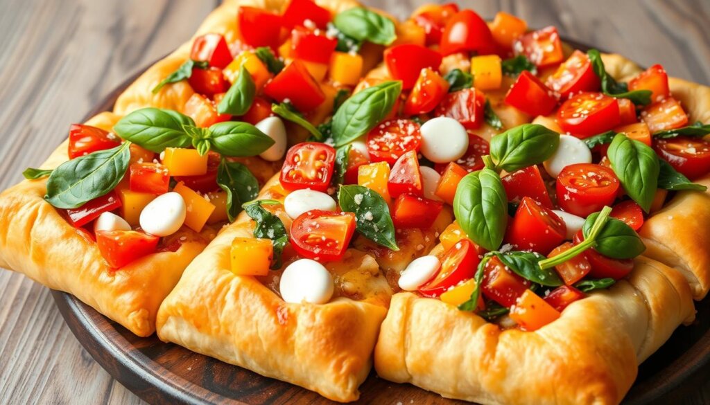 Crescent Roll Veggie Pizza Squares