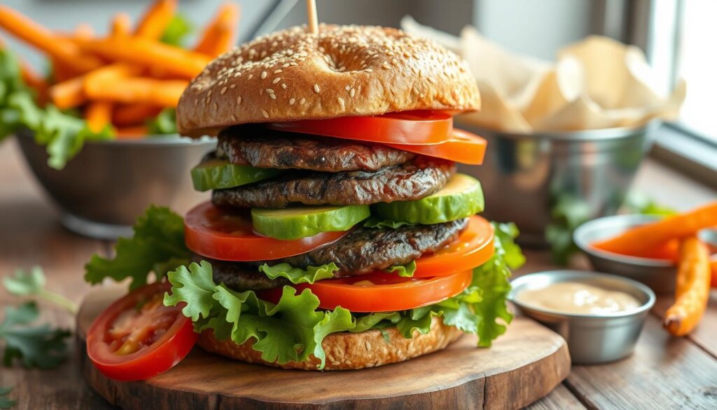 Portobello Mushroom Avocado Burgers