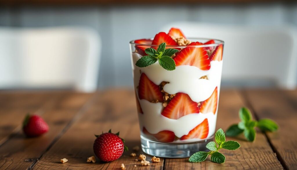 Strawberry yogurt parfait