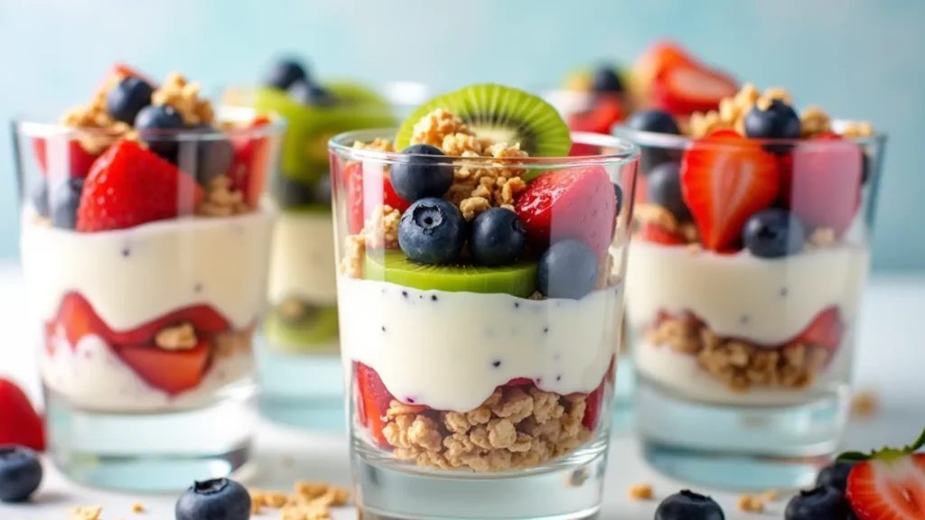 Warm baked cottage cheese custard in a ramekin.